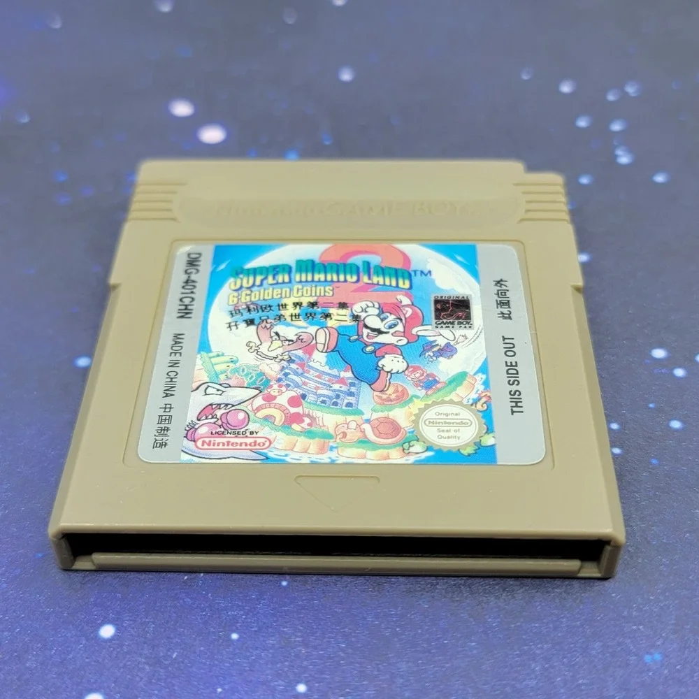 CHINESE Super Mario Land 2: 6 Golden Coins (Nintendo Game Boy) Video Game 0331